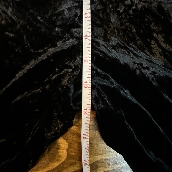 Faherty Stretch Silk Velvet Genevieve Pant - Black Size XL - Picture 9 of 12